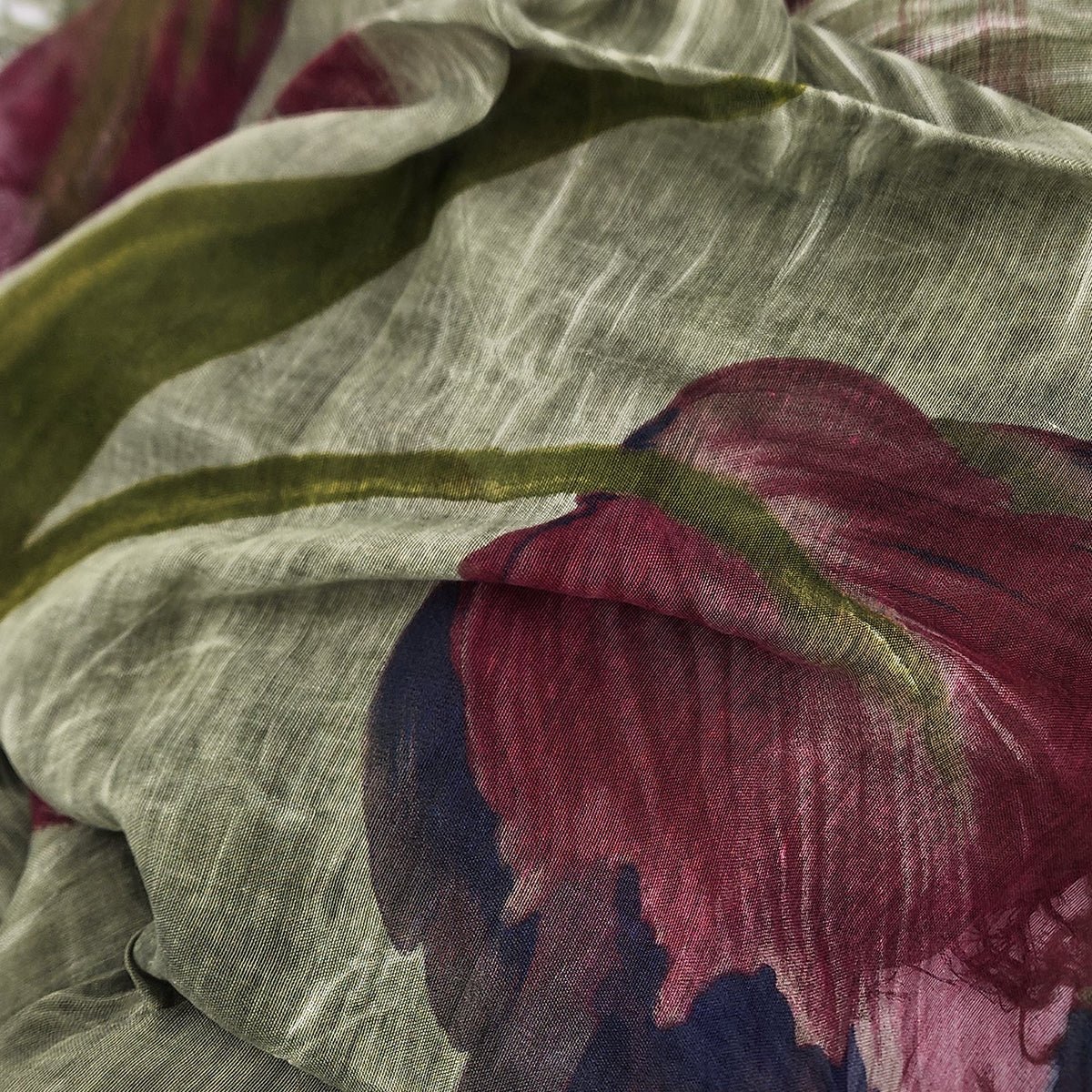 Dalí Art Inspired Florence Bamboo Fiber Dark Green 15 Bamboo Scarves by Mar Soreli – Don't Panic Shoes