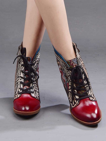 Dalia Leather Bohemian Ankle Boots ankle boots by Colorstepshoes – Don't Panic Shoes