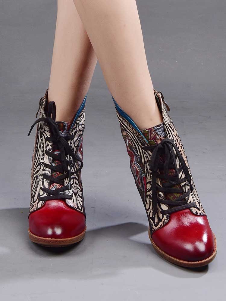 Dalia Leather Bohemian Ankle Boots ankle boots by Colorstepshoes – Don't Panic Shoes