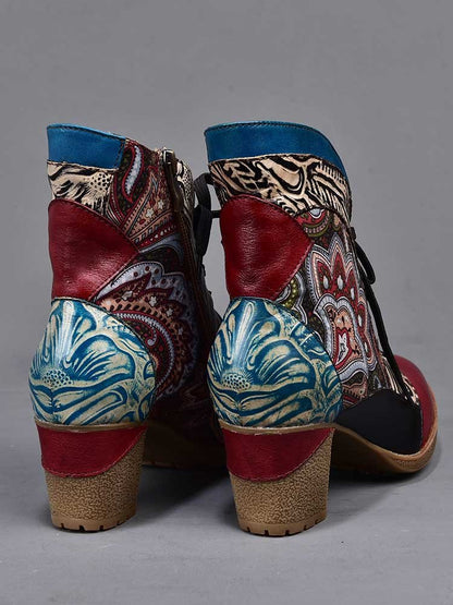 Dalia Leather Bohemian Ankle Boots ankle boots by Colorstepshoes – Don't Panic Shoes