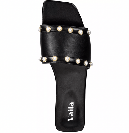 Dana Sandals Black Shoes by Vaila Shoes – Don't Panic Shoes
