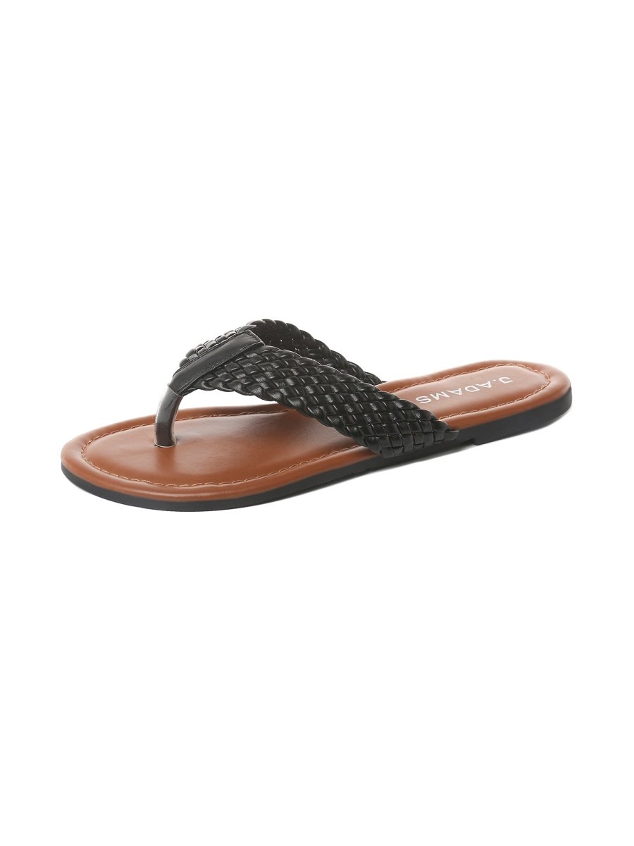 Daphne | Black Sandals by J.Adams – Don't Panic Shoes