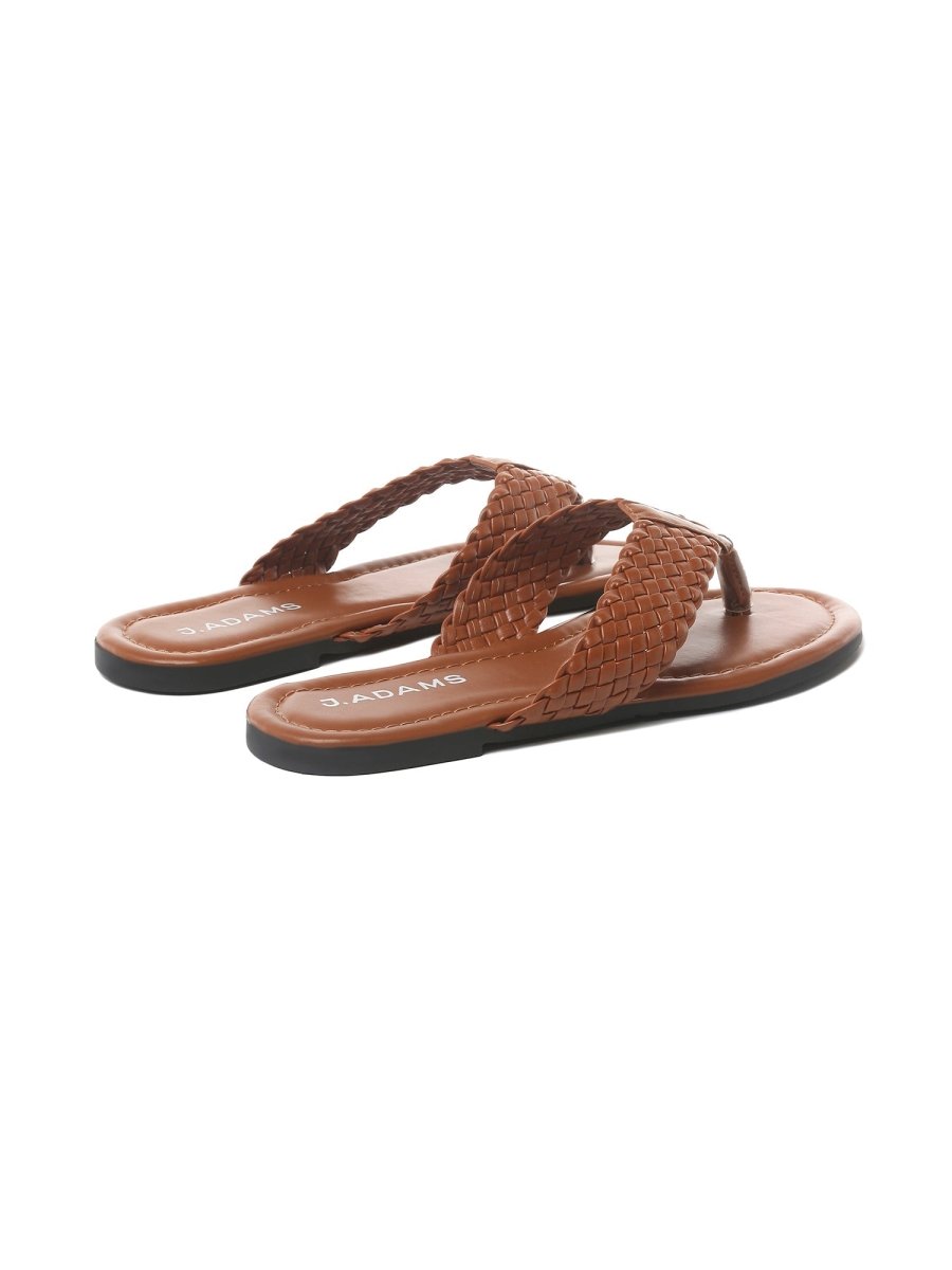 Daphne | Brown Sandals by J.Adams – Don't Panic Shoes