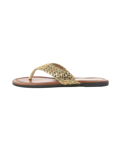 Daphne | Gold Sandals by J.Adams – Don't Panic Shoes