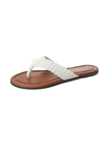 Daphne | White Sandals by J.Adams – Don't Panic Shoes