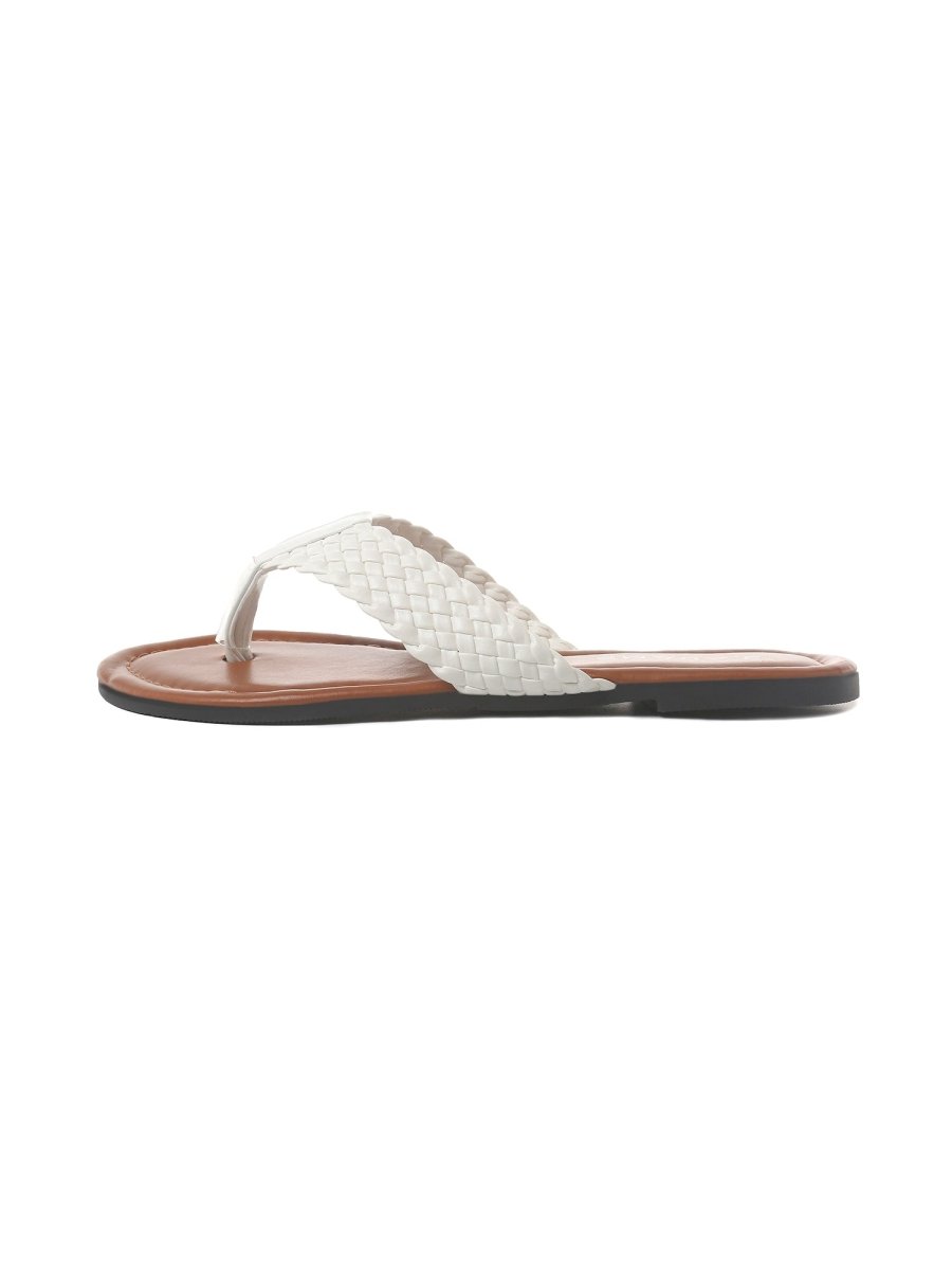 Daphne | White Sandals by J.Adams – Don't Panic Shoes
