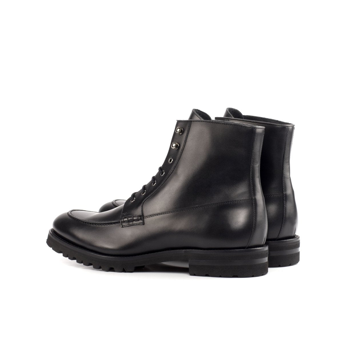 Dapperfam Ryker In Black Men's Italian Leather Moc Boot Shoes by Dapperfam – Don't Panic Shoes