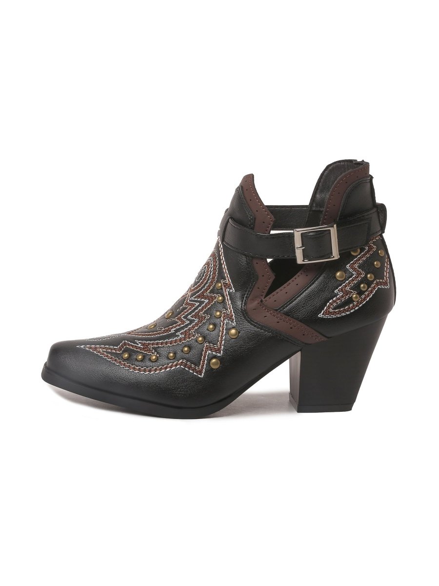 Darla | Black Booties by J.Adams – Don't Panic Shoes