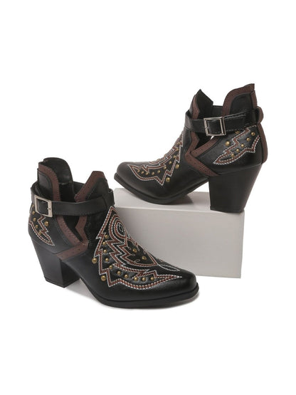 Darla | Black Booties by J.Adams – Don't Panic Shoes