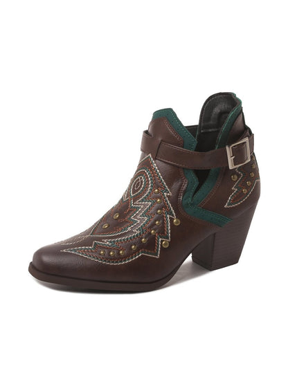 Darla | Brown Booties by J.Adams – Don't Panic Shoes