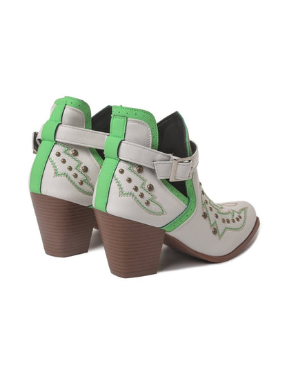 Darla | White Booties by J.Adams – Don't Panic Shoes