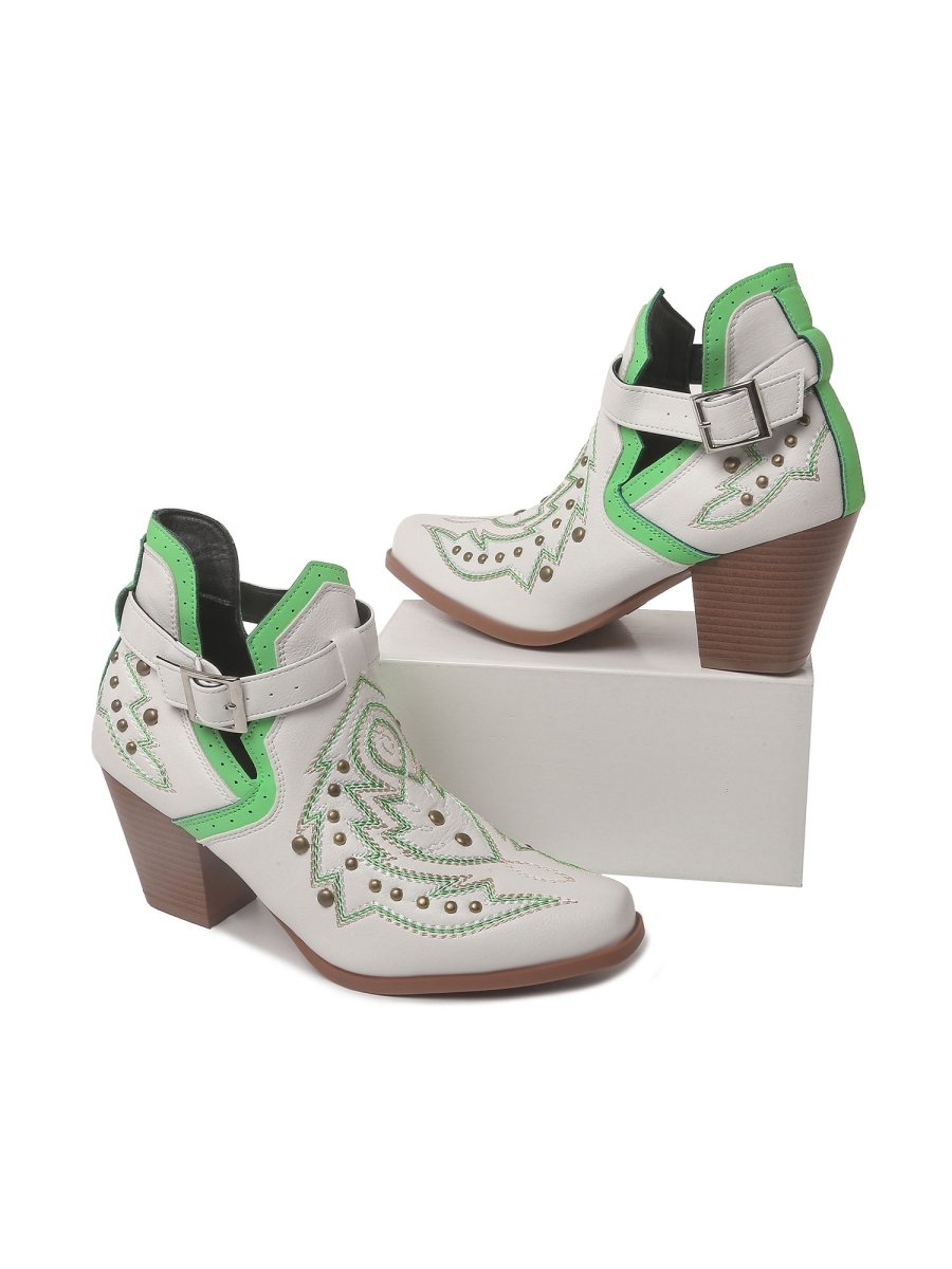 Darla | White Booties by J.Adams – Don't Panic Shoes