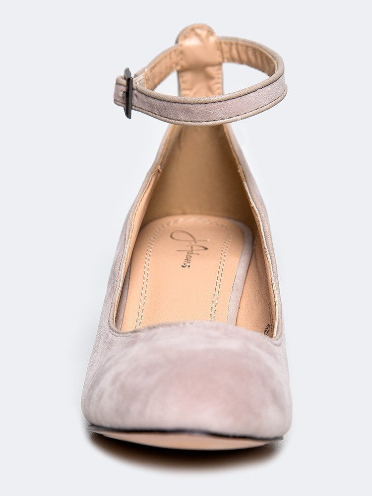 Darling | Beige Suede Heels by J.Adams – Don't Panic Shoes