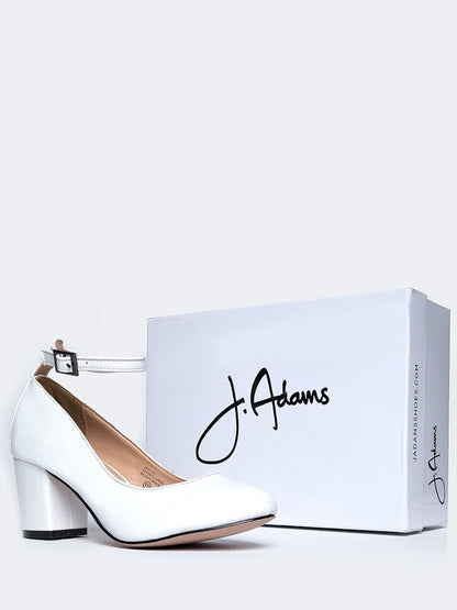 Darling | White Heels by J.Adams – Don't Panic Shoes