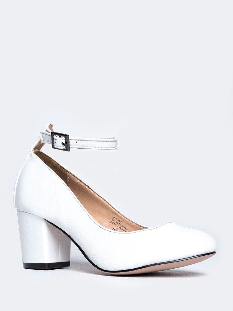 Darling | White Heels by J.Adams – Don't Panic Shoes