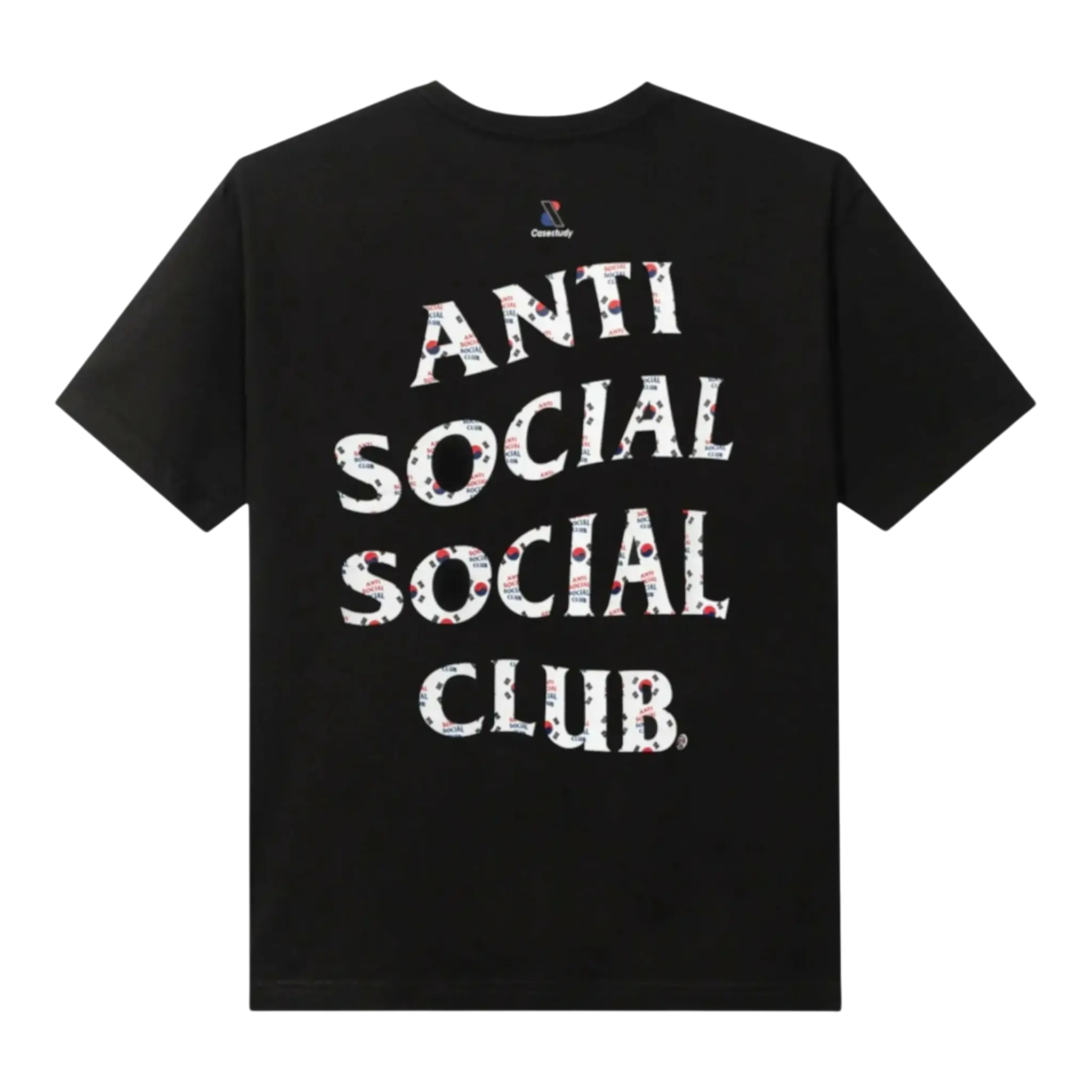 Anti Social Social Club Case Study Flag Men's Cotton Black T Shirt