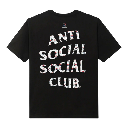Anti Social Social Club Case Study Flag Men's Cotton Black T Shirt