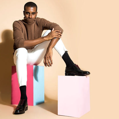 Debonair Genuine Leather Oxford Style Dress Shoes For Men Shoes by Libertyzeno – Don't Panic Shoes