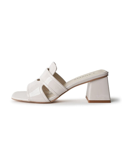 Deborah | Beige Patent Sandals by J.Adams – Don't Panic Shoes