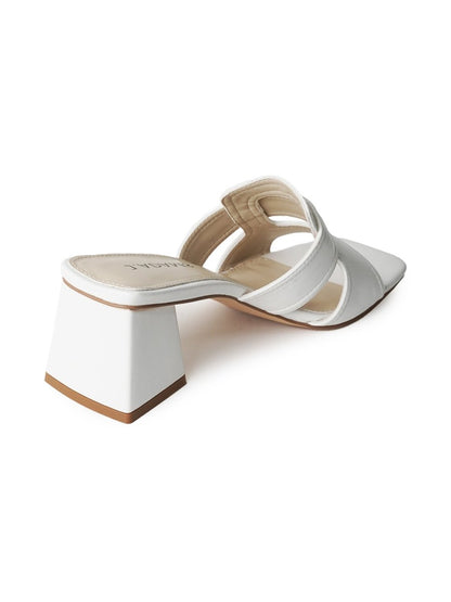 Deborah | White Sandals by J.Adams – Don't Panic Shoes