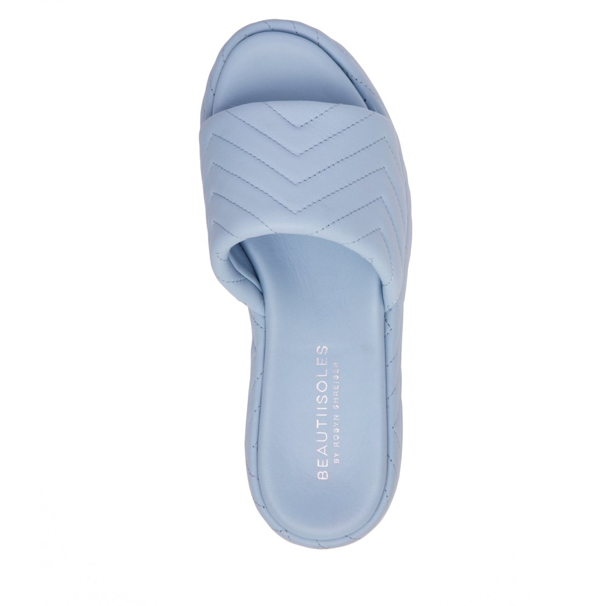 Deedee Platform Women’S Leather Quilted Padded Slide Heels by Beautiisoles – Don't Panic Shoes