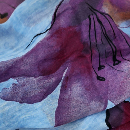 Degas Blue 17 Bamboo Fiber Bamboo Scarves by Mar Soreli – Don't Panic Shoes