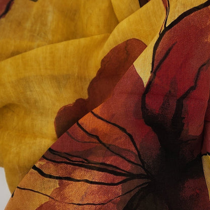 Degas Yellow 10 Bamboo Fiber Fabric Inspired Pattern Bamboo Scarves by Mar Soreli – Don't Panic Shoes