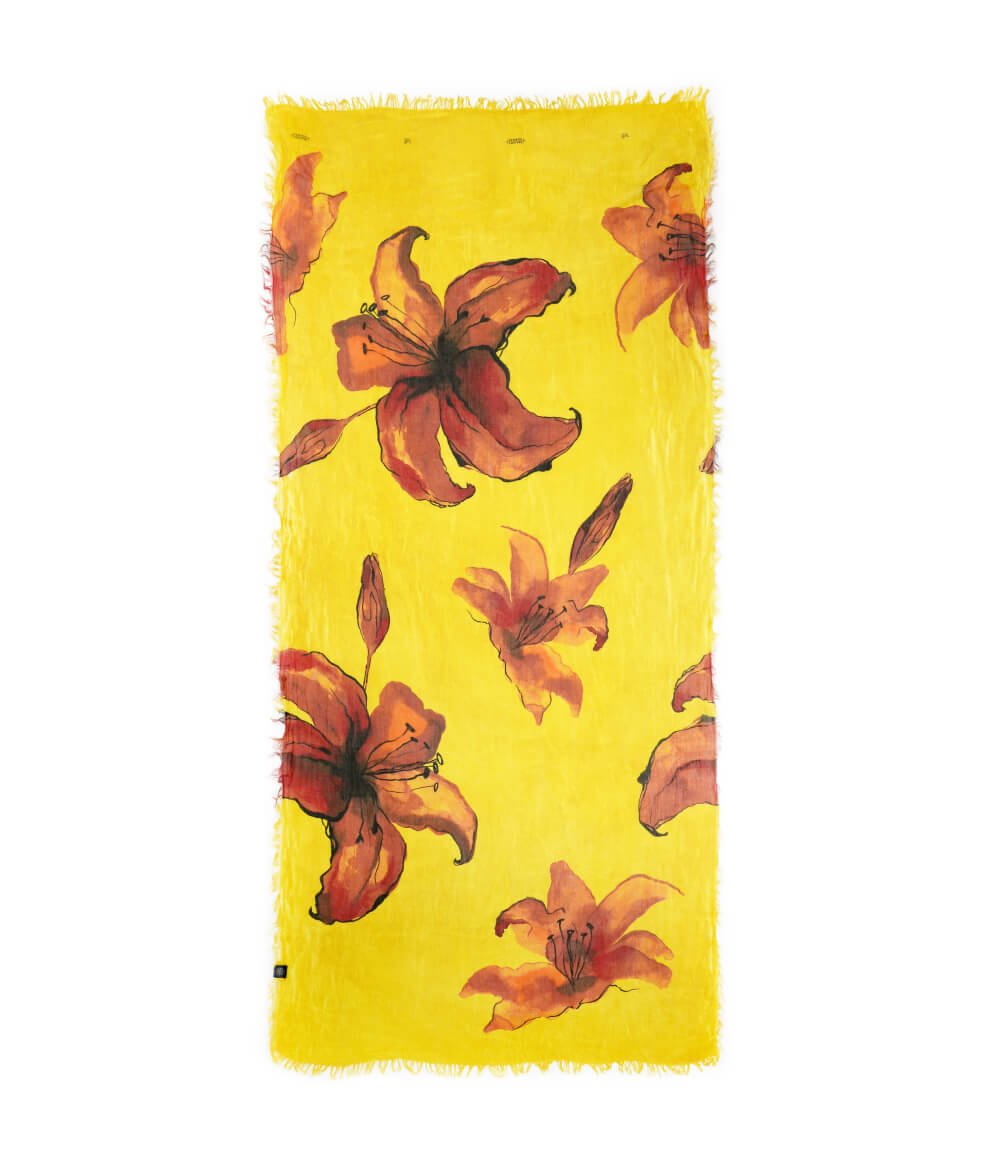 Degas Yellow 10 Bamboo Fiber Fabric Inspired Pattern Bamboo Scarves by Mar Soreli – Don't Panic Shoes