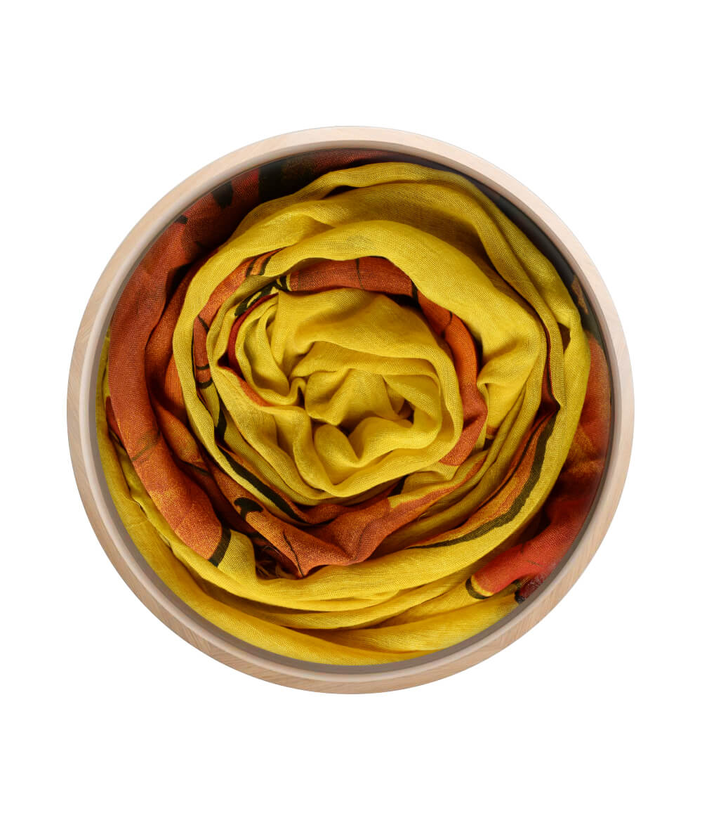 Degas Yellow 10 Bamboo Fiber Fabric Inspired Pattern Bamboo Scarves by Mar Soreli – Don't Panic Shoes