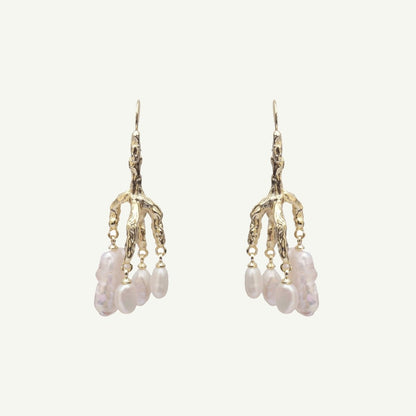 Delia Pearl Earrings Earrings by Rahya Jewelry Design – Don't Panic Shoes