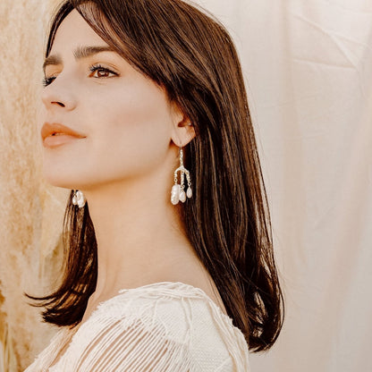 Delia Pearl Earrings Earrings by Rahya Jewelry Design – Don't Panic Shoes