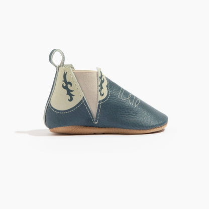 Denim Cowboy Chelsea Boot Baby Shoe Chelsea Boot by Freshly Picked – Don't Panic Shoes