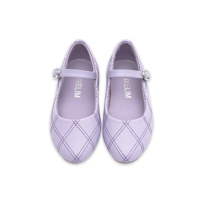 Zoe Caviar Print Premium Shoes Leather Pastel Lilac