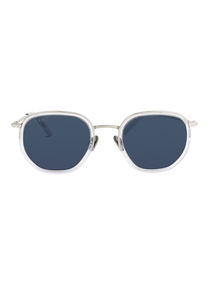 Devon Unisex Metal And Acetate Dark Blue Polarized Lens Sunglasses by Out East Eyewear – Don't Panic Shoes