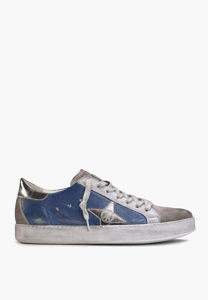 Distressed Suede Leather Navy And Khaki Casual Sneakers MEN SHOES by Sepol Shoes – Don't Panic Shoes