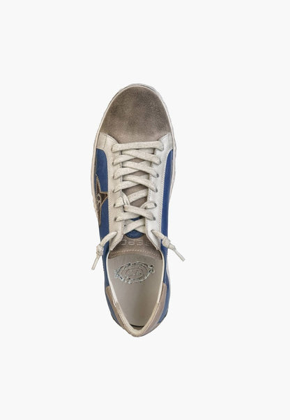 Distressed Suede Leather Navy And Khaki Casual Sneakers MEN SHOES by Sepol Shoes – Don't Panic Shoes