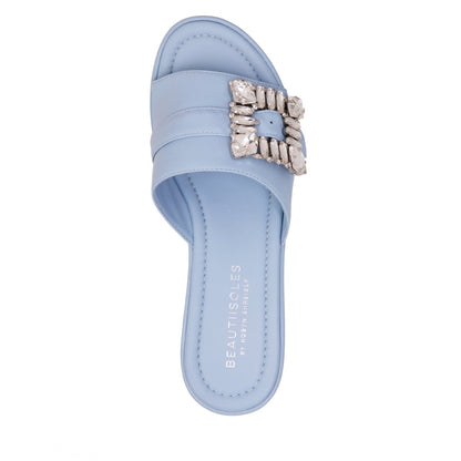 Dita Platform Leather Sandal Women’S Rhinestone Buckle Sandals by Beautiisoles – Don't Panic Shoes