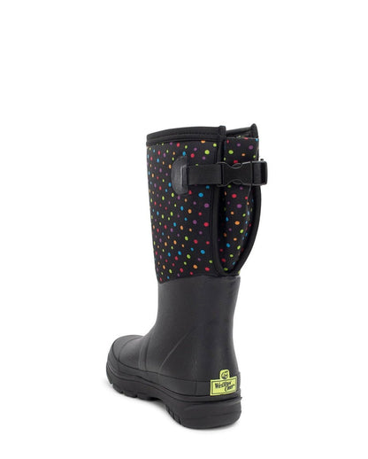 Ditsy Dot Womens Black Vegan Neoprene Wide Calf Winter Boot Snow Boots by Western Chief Women's – Don't Panic Shoes