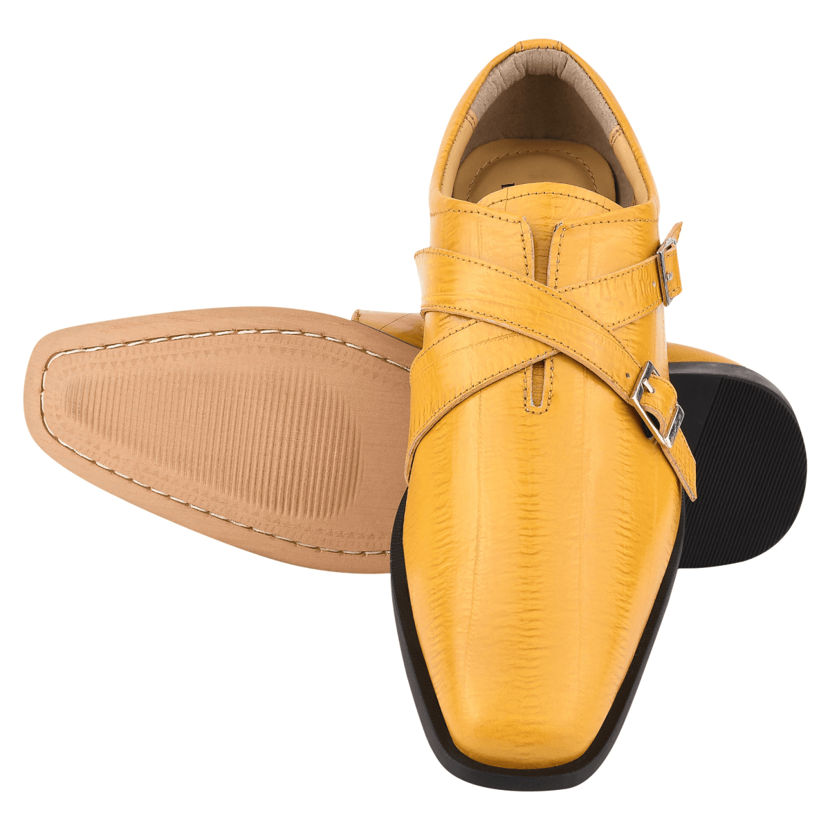 Donna Leather Oxford Style Double Buckle Monk Straps Shoes For Men Shoes by Libertyzeno – Don't Panic Shoes