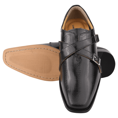 Donna Leather Oxford Style Double Buckle Monk Straps Shoes For Men Shoes by Libertyzeno – Don't Panic Shoes