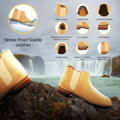 Dons Genuine Suede Leather Chelsea Boot For Men Boots by Libertyzeno – Don't Panic Shoes