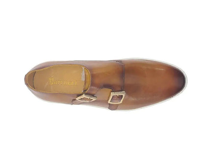 Double Monk Strap Leather Sneaker Comfort Ks529 - 03 Sneakers by Carrucci Shoes – Don't Panic Shoes