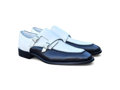 Double Monk Strap Two Tone Calf Leather Loafer Ks509 - 45t Shoes by Carrucci Shoes – Don't Panic Shoes
