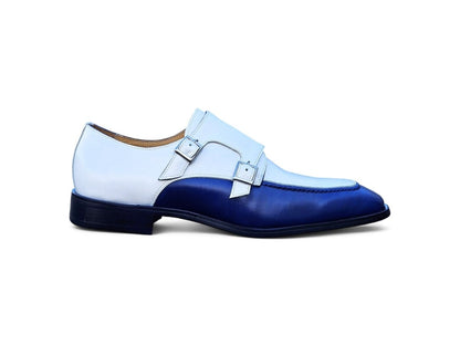 Double Monk Strap Two Tone Calf Leather Loafer Ks509 - 45t Shoes by Carrucci Shoes – Don't Panic Shoes