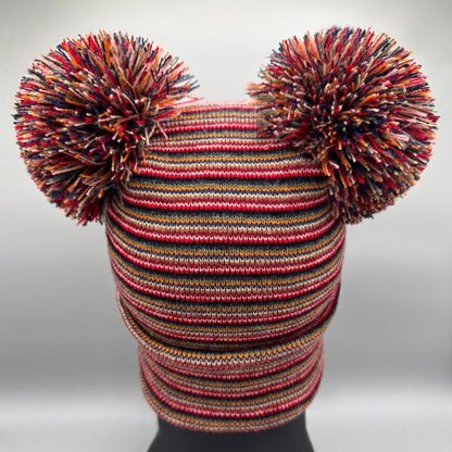 Double Pom Pom H Stitch Beanie Winter Hat Made In Usa Beanie by HAAKWEAR USA – Don't Panic Shoes