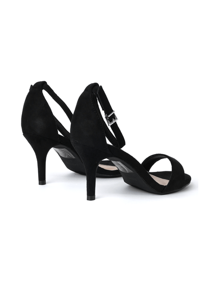 Dove | Black Suede Heels by J.Adams – Don't Panic Shoes