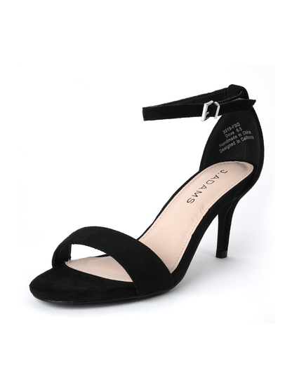 Dove | Black Suede Heels by J.Adams – Don't Panic Shoes