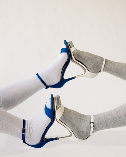 Dove | Blue Suede Heels by J.Adams – Don't Panic Shoes