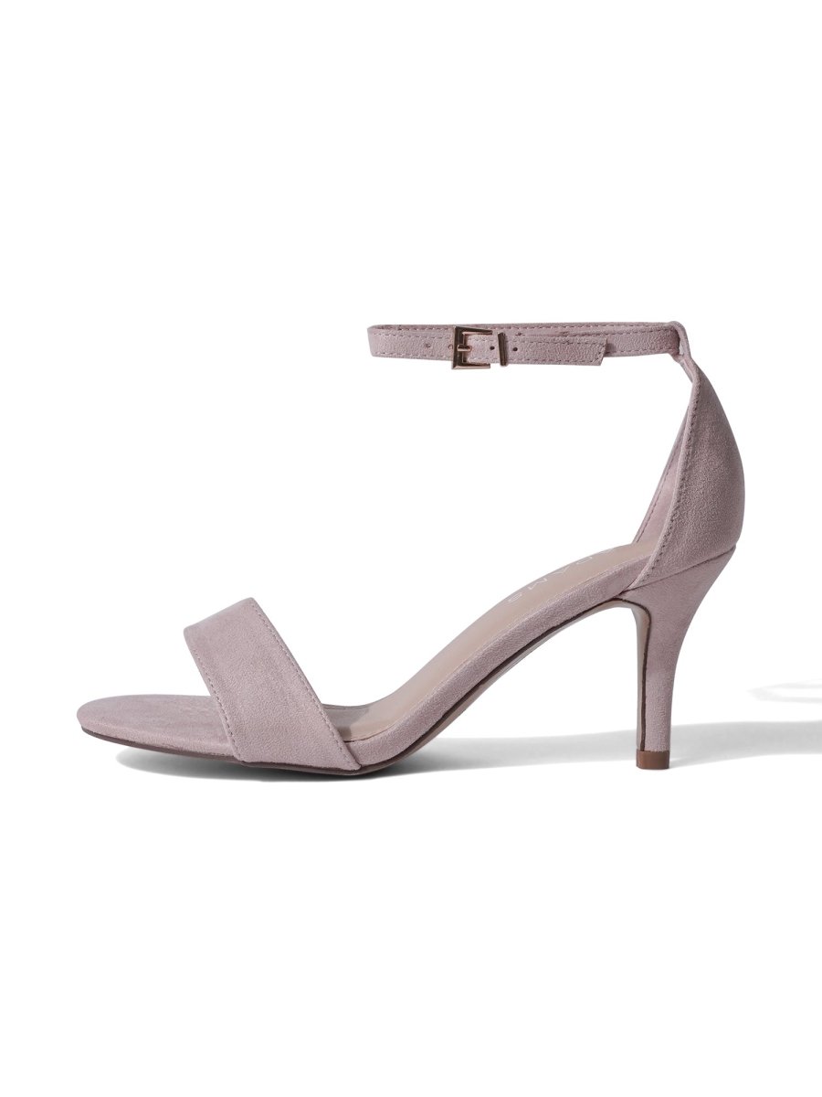 Dove | Blush Suede Heels by J.Adams – Don't Panic Shoes