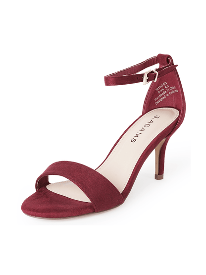 Dove | Burgundy Suede Heels by J.Adams – Don't Panic Shoes